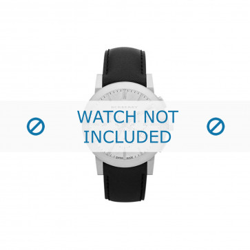 Watch strap Burberry BU9355 Leather Black 22mm