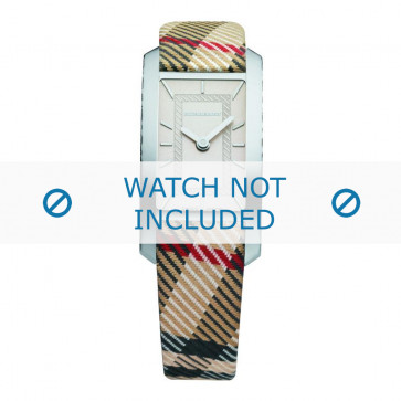 Watch strap Burberry BU1051 / PVC Antima 7177790 Leather Brown 14mm
