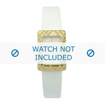Burberry watch strap BU1163 Leather White