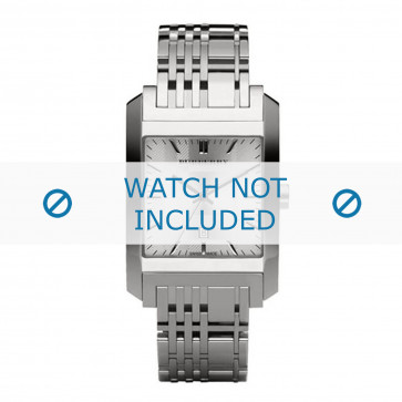 Burberry watch strap BU1567 Metal Silver
