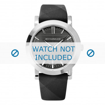 Watch strap Burberry BU1758 Leather Black 20mm