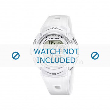 Watch strap Calypso K5610-1 Rubber White 23mm