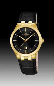 Watch strap Candino C4546-3 Leather Black 18mm