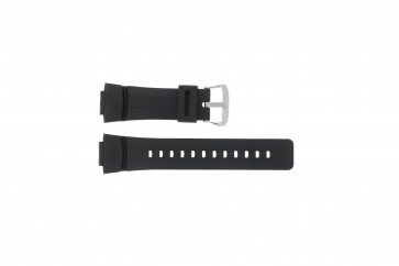 Casio watch strap G-100-1BV Silicone Black 16mm