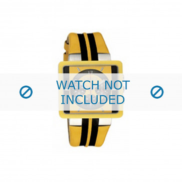 Watch strap Dolce & Gabbana DW0063 Leather Yellow 11mm