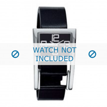 Watch strap Dolce & Gabbana 3719251215 Leather Black 18mm