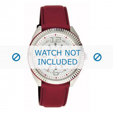 Dolce & Gabbana watch strap DW0032 Leather Red 20mm + red stitching