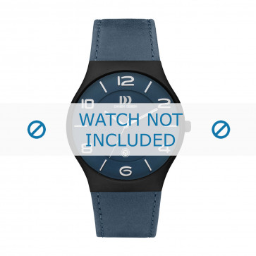 Watch strap Danish Design IQ22Q1106 Leather Blue 24mm