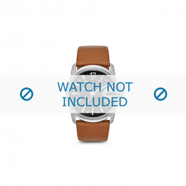 Watch strap Diesel DZ1617 Leather Cognac 27mm