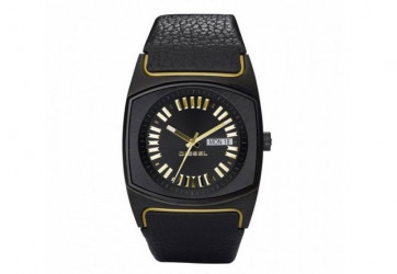 Watch strap Diesel DZ5214 Leather Black 25mm