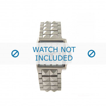 Diesel watch strap DZ1086 Metal Silver 12mm