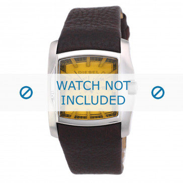Watch strap Diesel DZ1180 Leather Brown 29mm