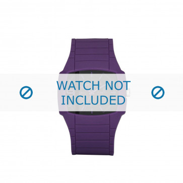 Diesel watch strap DZ1385 Silicone Purple 28mm
