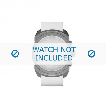 Diesel watch strap DZ1450 Silicone White 26mm
