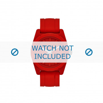 Diesel watch strap DZ1589 Silicone Red 24mm
