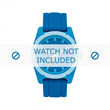 Watch strap Diesel DZ1592 Silicone Blue 24mm