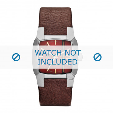 Diesel watch strap DZ1667 Leather Brown 26mm