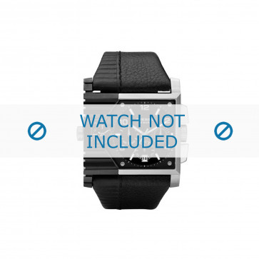 Diesel watch strap DZ4185 Leather Black 37mm