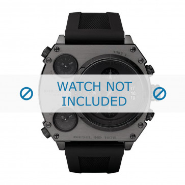 Diesel watch strap DZ4201 Rubber / plastic Black