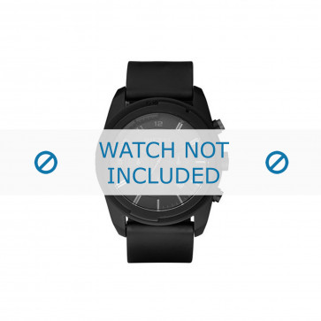 Diesel watch strap DZ4211 Silicone Black 25mm