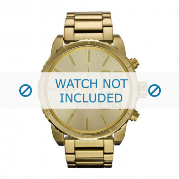 Diesel watch strap DZ4268 Stainless steel Gold Order now from