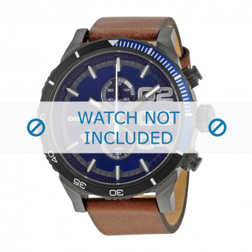 Watch strap Diesel DZ4312 Leather Brown 24mm