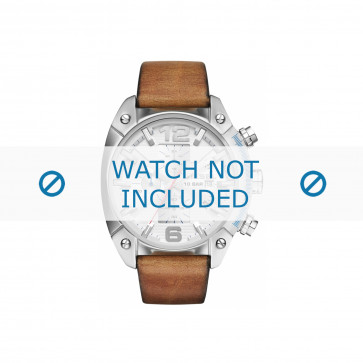 Watch strap Diesel DZ4380 Leather Brown 24mm