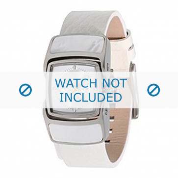 Diesel watch strap DZ5039 Leather White 16mm 
