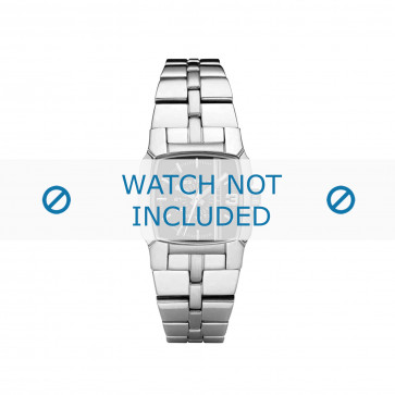 Diesel watch strap DZ5229 Stainless steel Silver 21mm