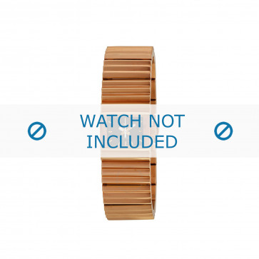 Diesel watch strap DZ5268 Stainless steel Rosé 20mm