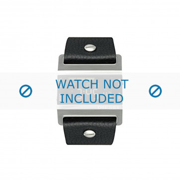 Watch strap Diesel DZ7081 Leather Black 32mm