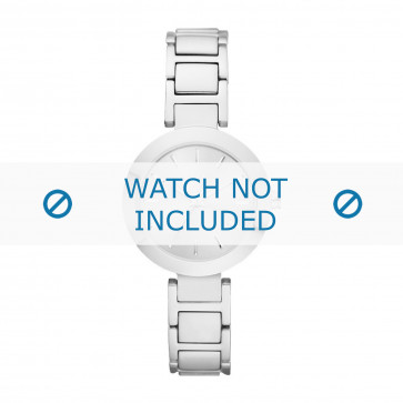 DKNY watch strap NY2398 Metal Silver 18mm