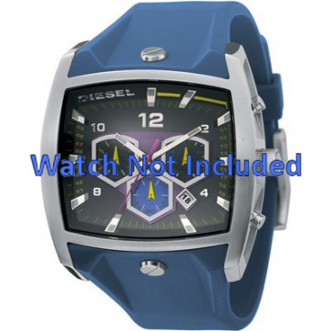 Diesel watch strap DZ4164 Silicone Blue 28mm