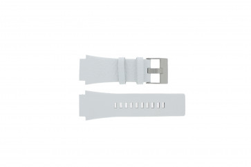 Watch strap Diesel DZ1449 Leather White 25mm
