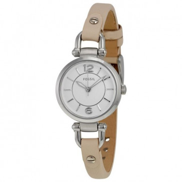 Watch strap Fossil ES3808 Leather Beige 7mm