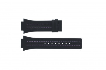 Watch strap Festina F16184-3 Leather Black 18mm