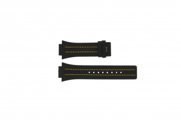 Watch strap Festina F16184/1 Leather Black 18mm