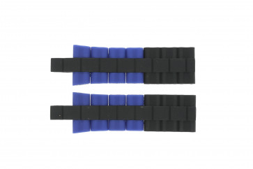 Watch strap Festina F16659/6 Steel/Silicone Blue 8mm