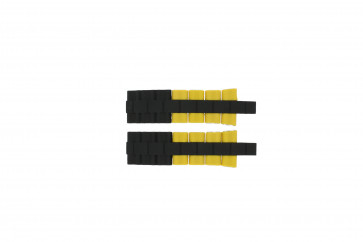 Watch strap Festina F16659-7 Steel/Silicone Yellow 24mm