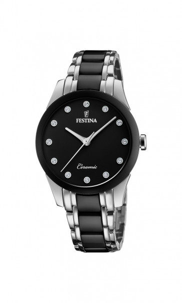 Watch strap Festina F20499-3 Steel Bi-color 17mm