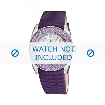 Watch strap Festina F16592/4 Leather Purple 21mm