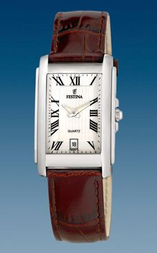 Watch strap Festina F16202 Leather Brown