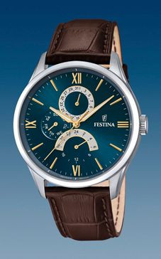 Watch strap Festina F16823/A Leather Brown