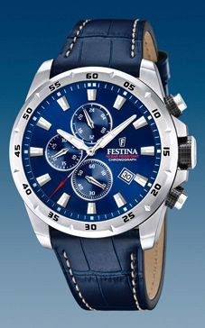 Watch strap Festina F20692.2 Leather Blue