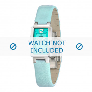 Watch strap Festina F16218-3 Leather Turquoise 9mm