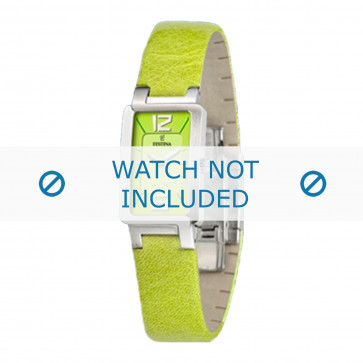 Festina watch strap F16218-4 Leather Light green