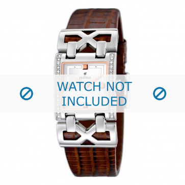 Watch strap Festina F16465-2 Leather Brown 23mm