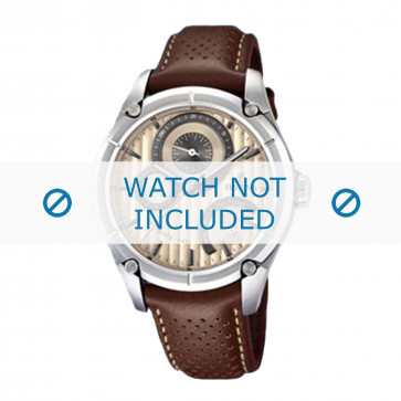 Watch strap Festina F16767-6 Leather Brown 21mm