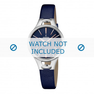 Watch strap Festina F16954-2 Leather Blue 10mm