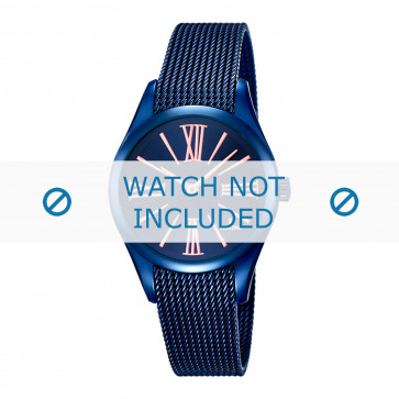 Festina watch strap F16963-1 Metal Blue 16mm